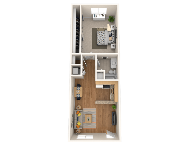 1×1 C 4302 floor plan